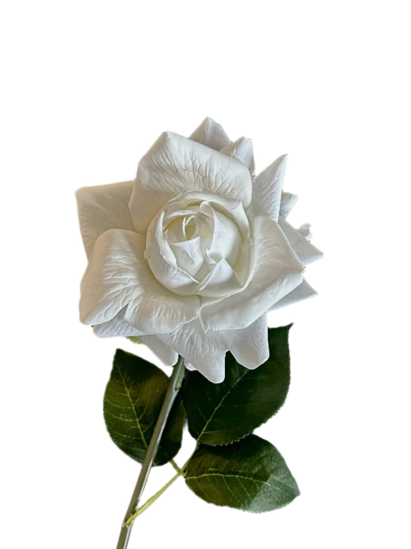 Winter White Real Touch Rose 