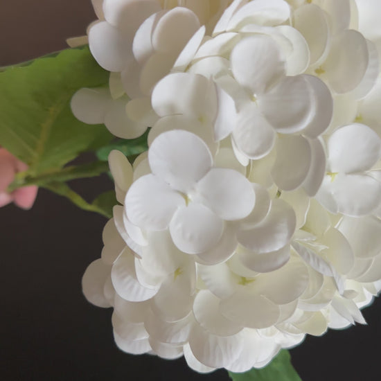 Real touch white hydrangea