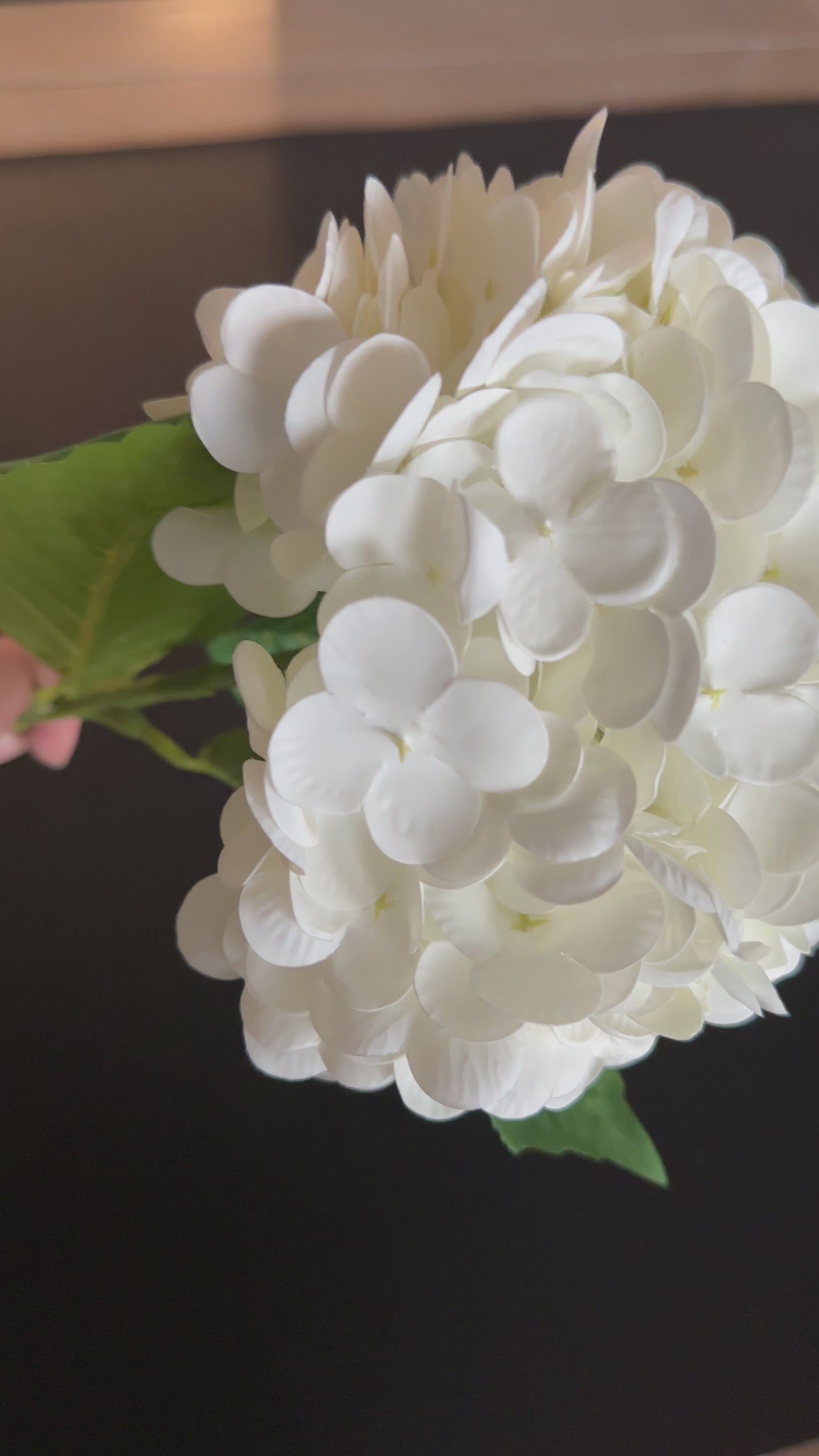 Real touch white hydrangea